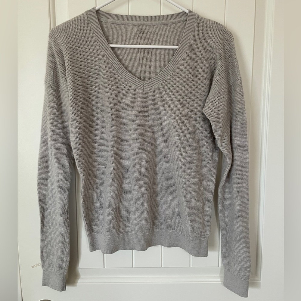 Prana Wool V-Neck Pullover Sweater